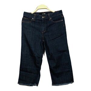 Joes Jeans Women Bermuda Shorts Crop Capri Straight Size 20 Blue Fray Hem Cutoff